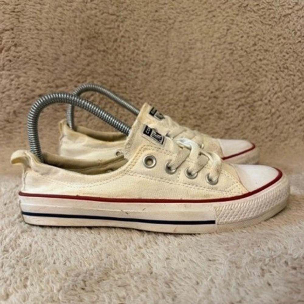 Converse All Star Shoreline Slip On Shoes Sneakers Off White 537084F Womens 7
